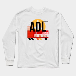 Adelaide (ADL) Airport // Sunset Baggage Tag Long Sleeve T-Shirt